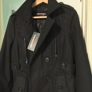 Brand new Pea Coat Black